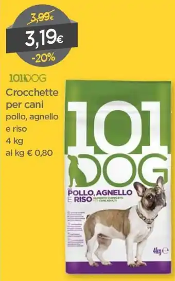 DPiù 101 DOG Crocchette Per Cani 4kg offerta