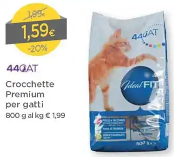 DPiù 44 CAT Crocchette Premium Per Gatti 800g offerta