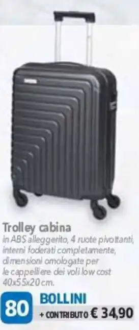 DPiù Collezione Roncato Trolley Cabina 40 x 50x 20cm offerta