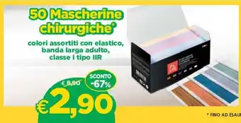 DPiù 50 Mascherine Chirurgiche offerta