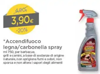 DPiù Accendifuoco Legna/ Carbonella Spray 750ml offerta