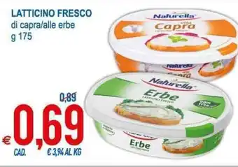 MD Discount Latticino Fresco di capra/alle erbe g 175 offerta
