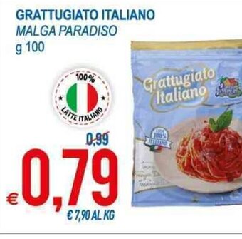 MD Discount Grattugiato Italiano Malga Paradiso g 100 offerta