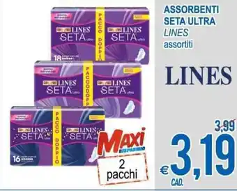 MD Discount Seta Ultra Assorbenti Lines assortili offerta