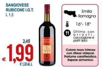 MD Discount Sangiovese Rubicone I.G.T 1,5L offerta