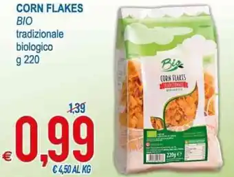 MD Discount Bio Corn Flakes tradizionale biologico 220g offerta