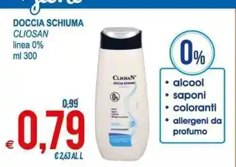 MD Discount Doccia Schiuma Cliosan 300ml offerta