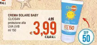 MD Discount Cliosan Crema Solare Baby 150ml offerta