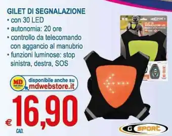 MD Discount Gilet Di Segnalazione offerta