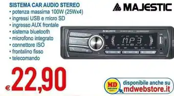 Sistema Car Audio Stereo