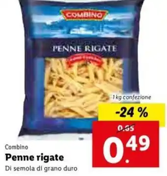 Lidl Combino Penne rigate offerta