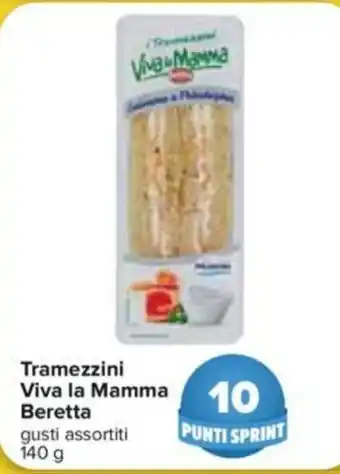 Carrefour Tramezzini Viva La Mamma Beretta 140g offerta