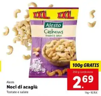 Lidl Alesto Noci di acagui offerta