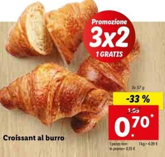 Lidl Croissant al burro offerta