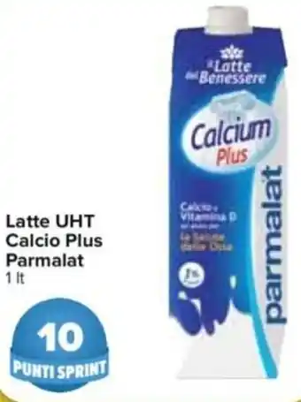 Carrefour Latte UHT Calcio Plus Parmalat 1lt offerta