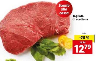 Lidl Tagliata di scottona offerta