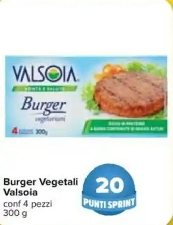 Carrefour Burger Vegetali Valsoia offerta