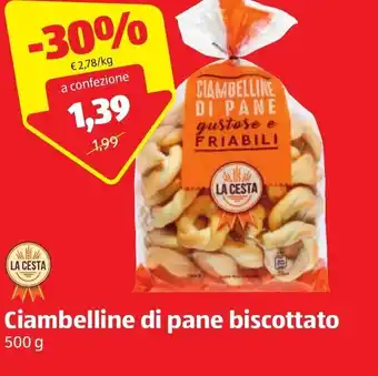 ALDI La Cesta Ciambelline di pane biscottato 500g offerta