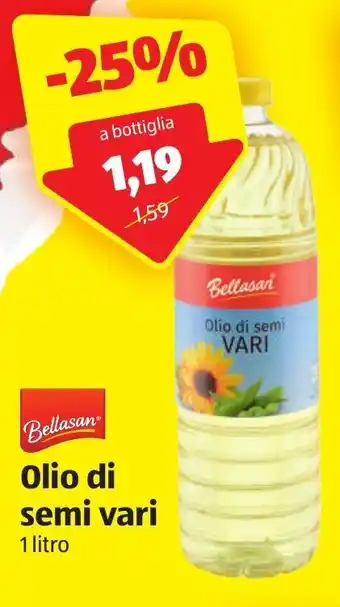 ALDI Bellasan Olio di semi vari 1 litro offerta