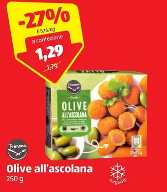 ALDI Primana Olive all'ascolana 250g offerta