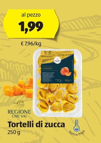 ALDI Regione Che Vai Tortelli di zucca 250 g offerta