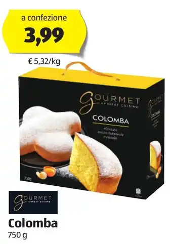 ALDI Gourmet Finest Cuisine Colomba 750 g offerta