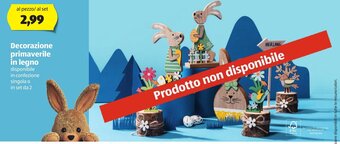 ALDI Decorazione primaverile in legno offerta