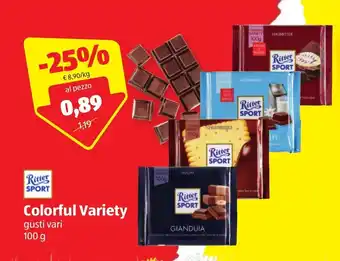 Ritter Sport Colorful Variety gusti vari 100 g