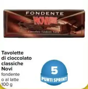 Carrefour Tavolette Di Cioccolato Classiche Novi 100 g offerta