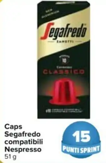 Carrefour Caps Segafredo Compatibili Nespresso 51 g offerta