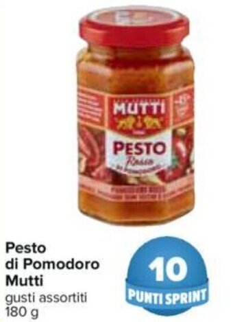 Carrefour Pesto Di Pomodoro Mutti 180 g offerta