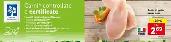 Lidl Petto di pollo senza osso 400g offerta