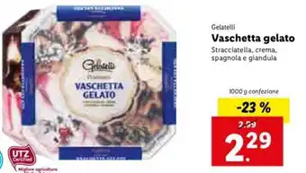 Lidl Gelatelli Vaschetta gelata 1000g offerta
