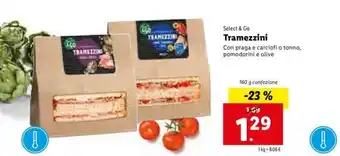 Lidl Select & Go Tramezzini 160g offerta