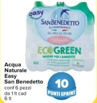 Carrefour Acqua Naturale Easy San Benedetto 6lt offerta