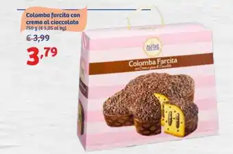 In'S Mercato Colomba farcita con crema al cioccolato 750g offerta