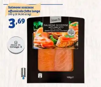 In'S Mercato Salmone scozzese affumicato fetta lunga 100g offerta