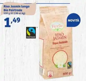In'S Mercato Fiorile Riso Jasmin lungo Bio Fairtrade 500g offerta