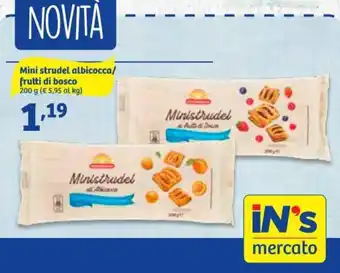In'S Mercato Mini strudel albicocca/frutti di bosco 200g offerta