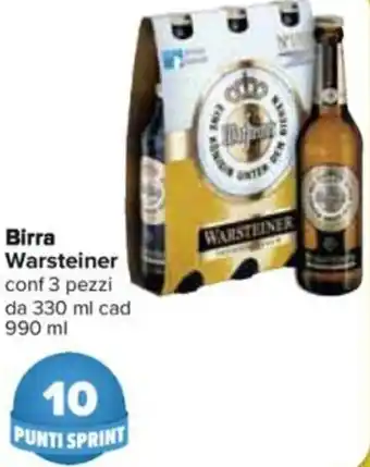 Carrefour Birra Warsteiner 3 Pezzi 990 ml offerta