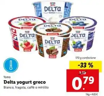 Lidl Yomo Delta yogurt greco 170g offerta