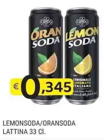 Lemonsoda/Oransoda lattina 33cl