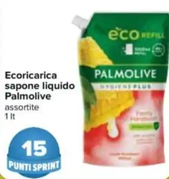 Carrefour Ecoricarica Sapone Liquido Palmolive 1 lt offerta