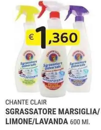 Chanteclair Sgrassatore Marsiglia/Limone/Lavanda 600ml