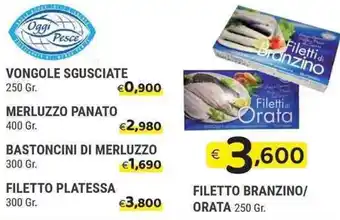 Oggi Pesce Filetto Branzino/Orata 250 Gr.