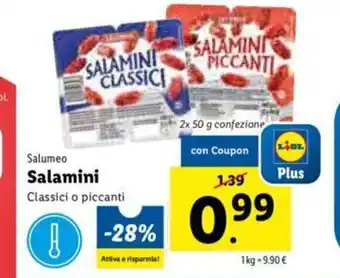 Lidl Salumeo Salamini offerta