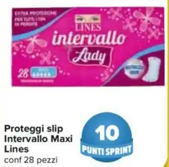 Carrefour Proteggi Slip Intervallo Maxi Lines 28 Pezzi offerta