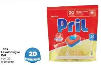 Carrefour Tabs Lavastoviglie Pril 20 Pezzi offerta