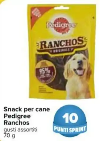 Carrefour Snack Per Cane Pedigree Ranchos 70 g offerta