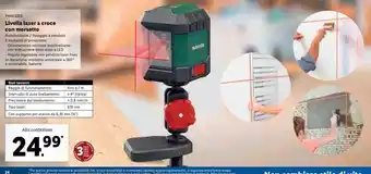 Lidl Livella laser a croce con morsetto offerta